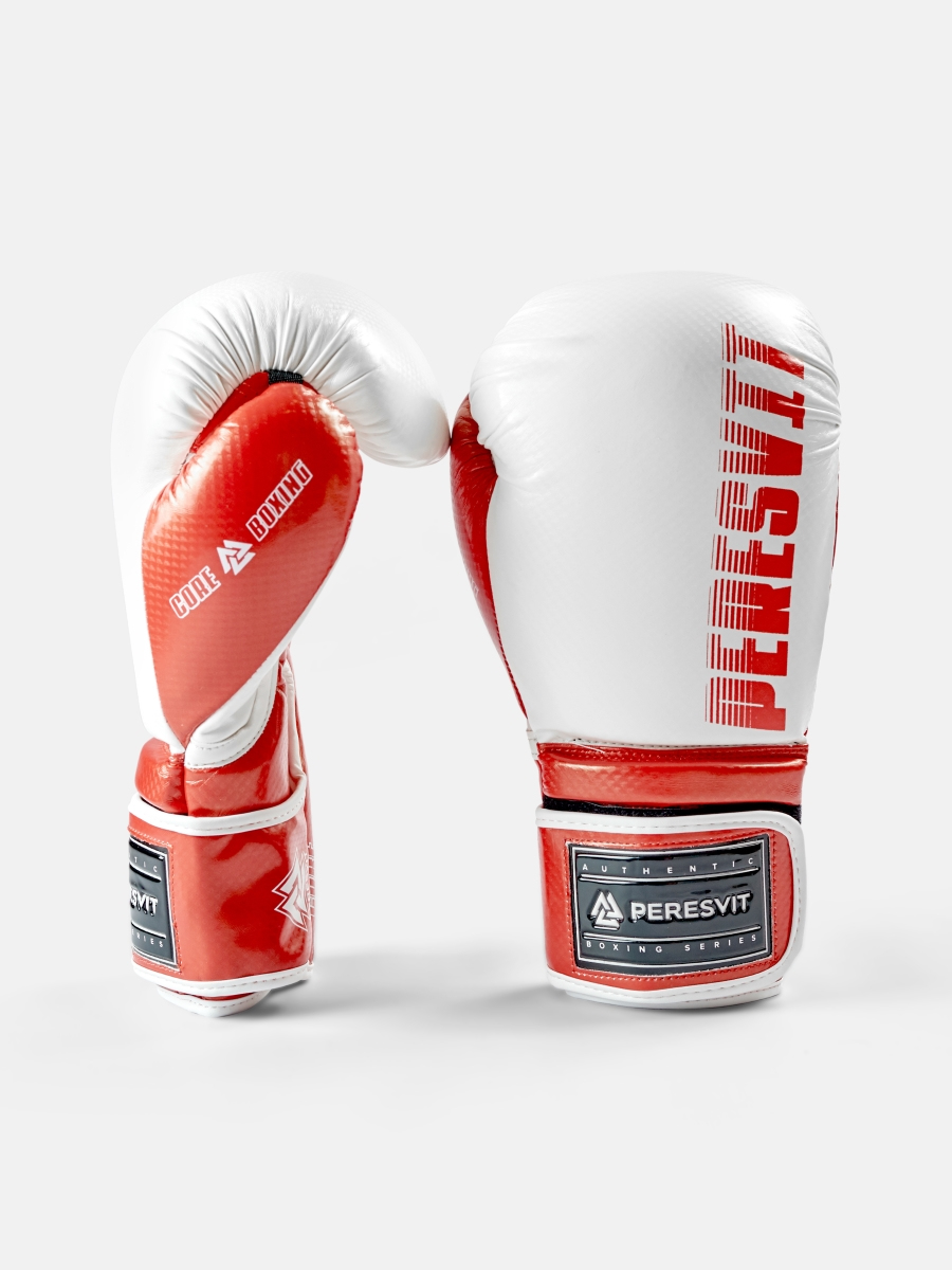 Core Boxing Gloves White Red, Photo № 3